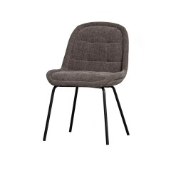 DINING CHAIR VELVET WARM GRAY GL - CHAIRS, STOOLS